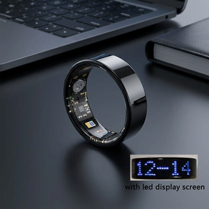 Bague Intelligente TK5 TK80 avec Écran, Gadget Connecté Professionnel Étanche et Précis, Suivi de Santé 24H/24, Détection IA - Product Image 1