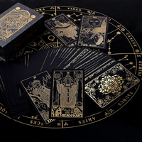 Reproduction classique personnalisée du jeu de tarot de Marseille - Style français antique pour usage familial, cartes de divination minimalistes avec symboles pip