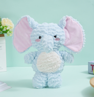 Jouet pour chien en forme d'éléphant à grandes oreilles - un jouet à mordre durable et amusant pour les enfants, une peluche sonore pour les Corgis, accessoires pour animaux de compagnie