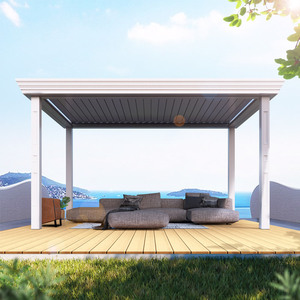 <span class=keywords><strong>Lattes</strong></span> de pergola modernes en bois et alliage d'aluminium recouvertes de poudre pour mariage, <span class=keywords><strong>camping</strong></span>, jardin, utilisation gazebo - Product Image 2