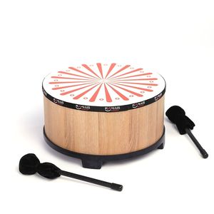 Tambour de sol en bois, instrument de percussion Orff, outil pédagogique pour l'apprentissage précoce et l'utilisation en classe - Product Image 3