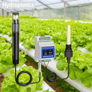 Solution hydroponique intelligente IoT avec enregistreur de données WiFi 4G, capteur de pH EC à deux paramètres et transmetteur de niveau de liquide - Product Image 1