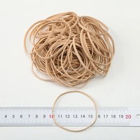 Élastique en caoutchouc naturel beige 100g pour emballage de cartes Wanlin, avec emballage personnalisé