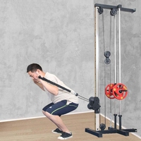 TBFIT Máquina de Poleas Doble para Uso Doméstico, Montaje en Pared, Estación de Poleas Cruzadas y Lat Pulldown, Metálica, Unisex, para Espalda, Hombros, Tríceps y Pecho