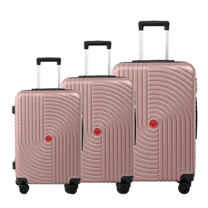 Vente directe du fabricant Ensembles de 3 pièces Bagages légers à roulettes ABS pour la journée