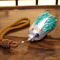 Environmentally Friendly Copper Cabbage Pendant Handle, Caidao Men's and Women's Retro Vintage Car Pendant Jewelry Wholesale