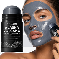 ATOANY Skincare Masque Nettoyant Profond pour les Pores en Stick, à l'Argile Volcanique d'Alaska Naturelle, pour l'Élimination des Points Noirs