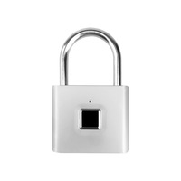Cadenas intelligent à empreinte digitale en acier inoxydable, alimenté par batterie rechargeable USB