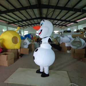 Efun MOQ 1 pieza profesional personalizado Softy peluche <span class=keywords><strong>Frozen</strong></span> Sister mascota <span class=keywords><strong>disfraz</strong></span> caminar dibujos animados Olaf mascota <span class=keywords><strong>disfraz</strong></span> para publicidad - Product Image 2