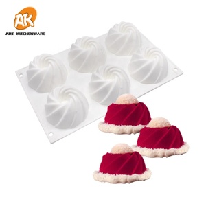 AK 6 cavità spirale 3D Mousse al <span class=keywords><strong>Silicone</strong></span> <span class=keywords><strong>stampi</strong></span> <span class=keywords><strong>per</strong></span> dolci da forno utensili da cucina strumenti <span class=keywords><strong>per</strong></span> decorare torte stampo <span class=keywords><strong>per</strong></span> sapone al cioccolato fai da te MC-126 - Product Image 1