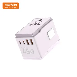 Vina Nieuwe Technologie Gan 30W 45W Pd Supersnel Opladen Pps Type C Output Wandoplader Multi-Poort A + C Universele Reisadapter