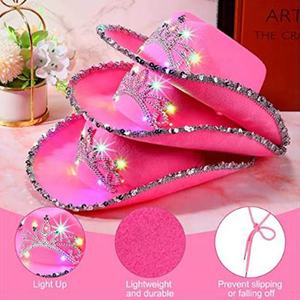Ковбойская шляпа со светодиодной подсветкой - Product Image 3