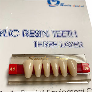 Dentaria 3 strati dentiera sintetica in resina acrilica denti finti anteriori superiori - Product Image 5