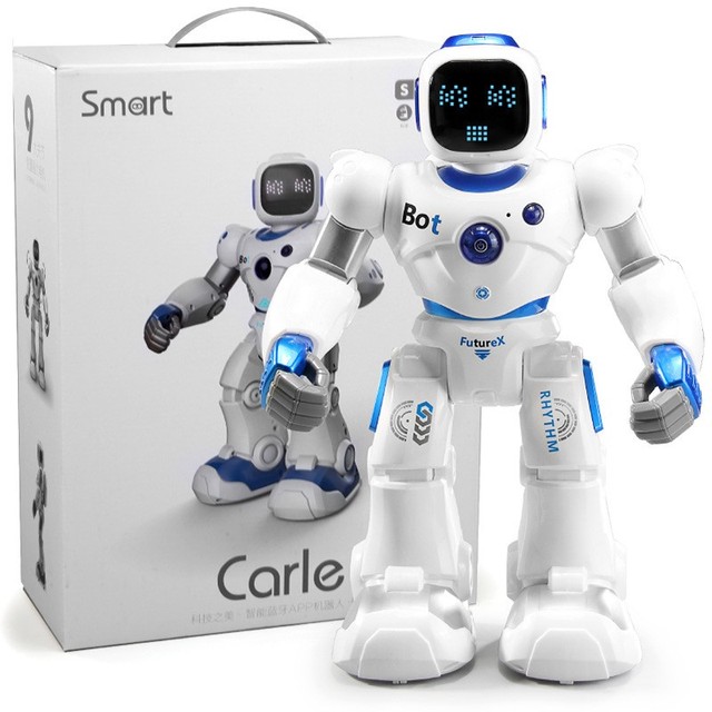 Kids Educational Intelligent ABS Robot Toy AI App Voice Control Large Programmable Interactive Design Model 1088 for Ages 5+