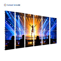 Écran LED d'affichage extérieur Canbest 500x500mm P2.6 P2.9 P3.9, armoire d'affichage LED pour événements en direct 4x3 mètres, panneaux LED muraux incurvés