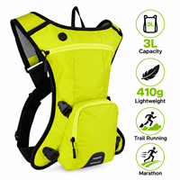 Sac à dos d'hydratation 2L avec poche à eau en TPU, léger, en tissu Ripstop, pour course à pied, randonnée, cyclisme, marathon