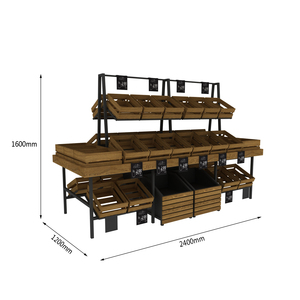 2021 recién llegados tienda de supermercado estante de frutas estante de exhibición de diseño de soporte de verduras - Product Image 2
