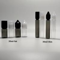 Bouteille de liquide sûre pour enfants 10ml/30ml/60ml/100ml/120ml bouchon à vis étanche bouteille de goutte à presser en plastique PET