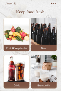 15 Liter Portable Electric Warm and Cold Refrigerator Hotel Glass Door <strong>Table</strong> <strong>Top</strong> Car Cool Mini Bar <strong>Fridge</strong> Energy Efficient - Product Image 5