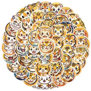 Hoyo Tijgerstickers, 50 Stks/pak, Siberisch, Bengaal, Witte Sumatraanse Tijger Ontwerpt Wilde Dierenstickers - Product Image 3