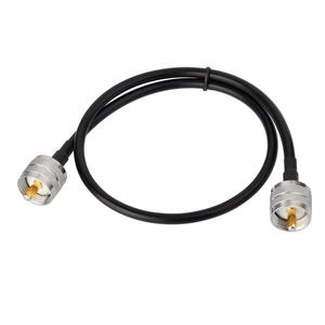 UHF Coax koaksiyel kablo UHF konnektör erkek <span class=keywords><strong>PL</strong></span>-259 UHF erkek <span class=keywords><strong>PL</strong></span>-259 düşük kaybı bağlantı kablosu 60cm - Product Image 6