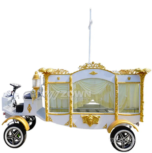 Véhicule funéraire avec auvent et rideaux pour usage cérémoniel à vendre - Product Image 4