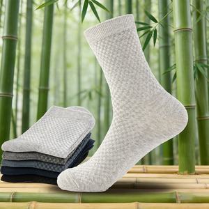 Summer Bamboo <b>Socks</b> Men Breathable Sweat-absorbent Crew Black Business Casual <b>Socks</b> Hot Sale Custom Logo Available - Product Image 1