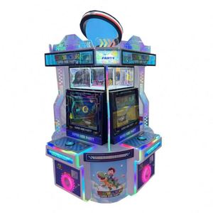 เครื่องเล่นเกมอาร์เคดแบบ LED สำหรับเด็ก 4 คน ใช้เหรียญหยอด พร้อมของเล่นแคปซูลบอลในสวนสนุก และระบบแลกตั๋ว - Product Image 6