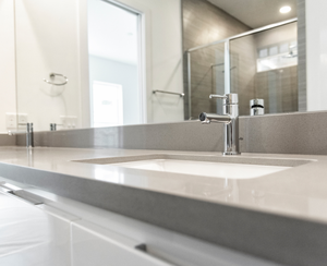 Modern Customized Hotel Bathroom Vanities with Mirror Wholesale Waterproof Washroom Cabinets - Product Image 4