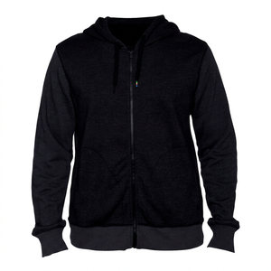 Sweat-shirts à capuche pour hommes de haute qualité, en tissu polaire zippé, écologiques, respirants, anti-plis, collection hiver - Product Image 1