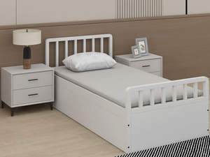 Высококачественная металлическая кровать для общежития, современная односпальная металлическая кровать для студентов - Product Image 6