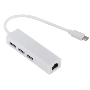 Hub con 4 puertos USB 2,0, adaptador Ethernet USB a LAN, Puerto RJ45, megabits <span class=keywords><strong>10</strong></span>/100Mbps, hub 4 en 1 con 3 puertos USB 2,0 - Product Image 4