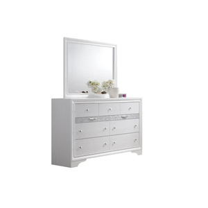 Meubles de chambre à coucher personnalisés, design nordique, luxe, blanc, ensemble de chambre à coucher 5 pièces - Product Image 6