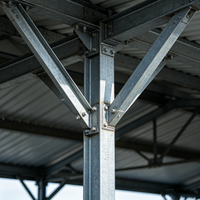 Structure en acier galvanisé à chaud, écurie moderne pour chevaux, hangar équestre préfabriqué, poulailler, résistant au vent et à la neige