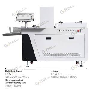 Giftec Automatic Single Pass Digital <strong>Printer</strong> for Stand up Pouch Paper Bags <strong>logo</strong> Printing Machine CMYK Carton Box Inkjet <strong>Printer</strong> - Product Image 4