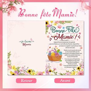 Cadeau original pour grand-mère, carte avec enveloppe, cadeau pour la fête des grand-mères, carte de vœux joyeuse, stylo à bille, grand-mère TAime, encre noire - Product Image 3