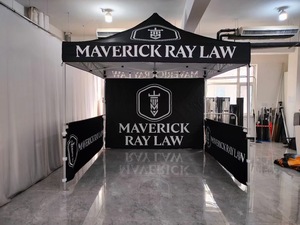 Carpa Plegable de Aluminio para Publicidad de 3x6 m, con Logotipo Personalizado Impreso, para Ferias Comerciales, Eventos al Aire Libre, Resistente a los Rayos UV, 10x10, 10x15, 10x20 - Product Image 4