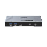 Commutateur KVM 2 ports HDMI2.1 1920*1080 Plug and Play avec hub USB3.0 et compatibilité OS étendue pour 2 ordinateurs