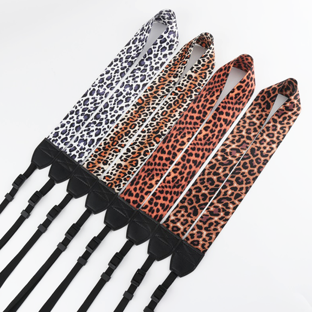 Luxury  Strap One Belt Camera 2023 New Leopard Print Camera Belt Wholesale Cheap Price High Quality Leather Strap Camera Straps