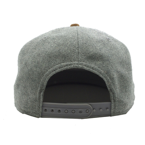 Chapeaux Snapback avec logo en cuir marron personnalisé <span class=keywords><strong>Casquette</strong></span> originale en <span class=keywords><strong>laine</strong></span> acrylique pour <span class=keywords><strong>homme</strong></span> - Product Image 5