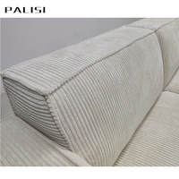 Platzsparende modulare komprimierte Sofa garnitur Würfel Design Schnitts chaum gefüllt Cord Stoff Großhandels preis Lieferung