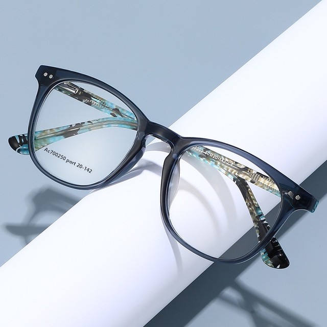 MS AC7002 European American Fashion Trend New Arrival Colorful Acetate Patchwork Pin-Hinge Full-Rim Frames Square Face Unisex