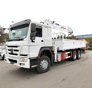 รถบรรทุก SINOTRUK HOWO 10 ตัน พร้อมเครน ขับเคลื่อนซ้าย/ขวา 6x4 รถเครนติดตั้งบนรถบรรทุก เครื่องยนต์ดีเซลใหม่ เกียร์ธรรมดา สำหรับขาย - Product Image 3