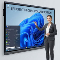 Pantalla LCD 4K de 55/65/75/86/100/110 Pulgadas, Pizarra Digital Inteligente, Equipo Educativo, Pizarra Interactiva para Oficina