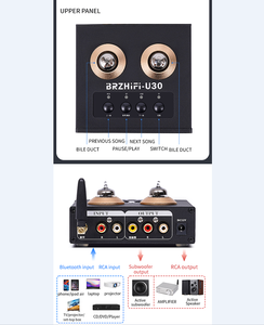 BRZHIFI-U30 bile avant scène BT <span class=keywords><strong>U</strong></span> disque fièvre électronique Tube préamplificateur amplificateur de <span class=keywords><strong>musique</strong></span> - Product Image 6