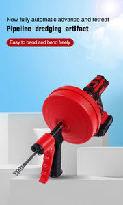 Déboucheur de canalisations en spirale de 5 m, 7,5 m, 10 m, déboucheur de tuyaux sans fil, outil de nettoyage de tuyaux extensible, outil manuel et perceuse pour le débouchage des canalisations - Product Image 6