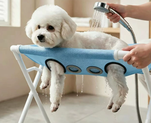 Soporte plegable para baño de mascotas, mesa portátil para el cuidado de mascotas, plataforma impermeable para lavar gatos y perros, para bañar y cortar las uñas - Product Image 1