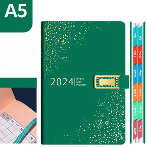 Văn phòng kinh doanh bơm lại Bìa Cứng 6 vòng chất kết dính Tạp Chí PU da A5 máy tính xách tay bìa biểu tượng tùy chỉnh - Product Image 5