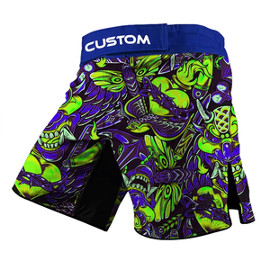 Pantalones Cortos de MMA Personalizados para Hombre, Ropa de Entrenamiento de Artes Marciales Mixtas, Impresión por Sublimación, Secado Rápido, Poliéster, Talla Adulto, Corte Regular - Product Image 4