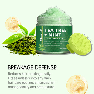 Scrub per il Cuoio Capelluto GleamXi al Tè Verde e Menta, Esfoliante Profondo e Lenitivo, Biologico - Product Image 2